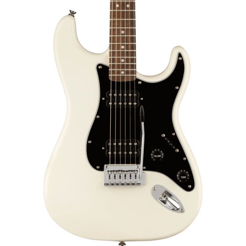 Fender Squier Affinity Stratocaster HH LRL, Black Pickguard - Olympic White