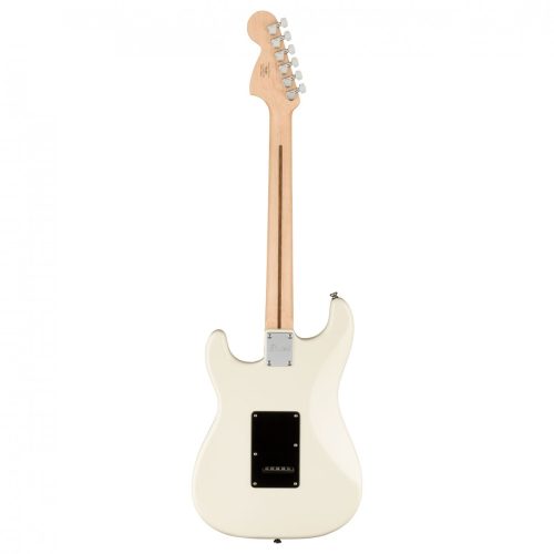 Fender Squier Affinity Stratocaster HH LRL, Black Pickguard - Olympic White - Image 3