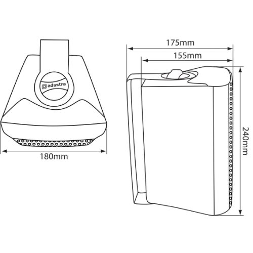 Adastra BC5A Active Stereo Speakers - White (Pair) - Image 3