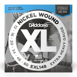 D'Addario EXL148 XL Nickel Wound Electric Guitar Strings - .012-.060 Extra Heavy