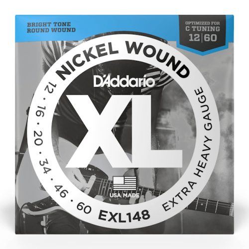D'Addario EXL148 XL Nickel Wound Electric Guitar Strings - .012-.060 Extra Heavy