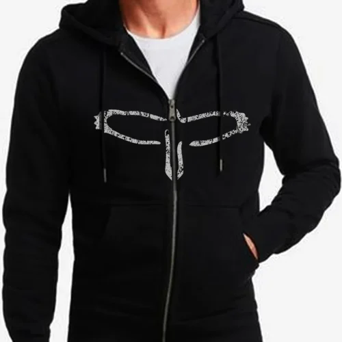 PRS 12th Fret Bird, Full-zip Hoodie - Black - Image 2