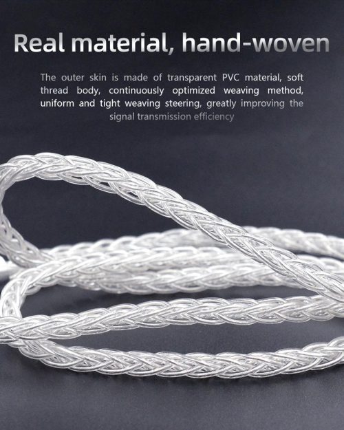 KZ Original 90-3 Earphone Audio Cord OFC Oxygen-free Copper Silver-plated Wire Cable - Image 3