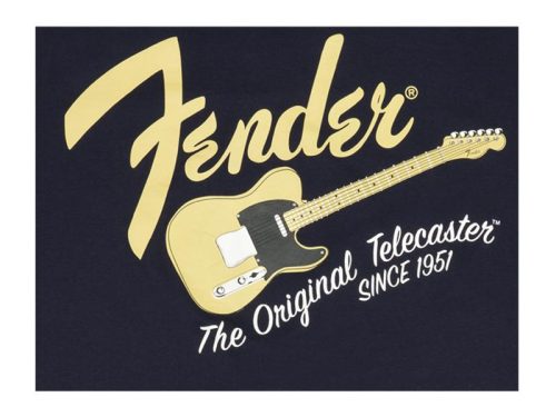 Fender Original Telecaster Navy/Blonde Men's T-Shirt - Image 2