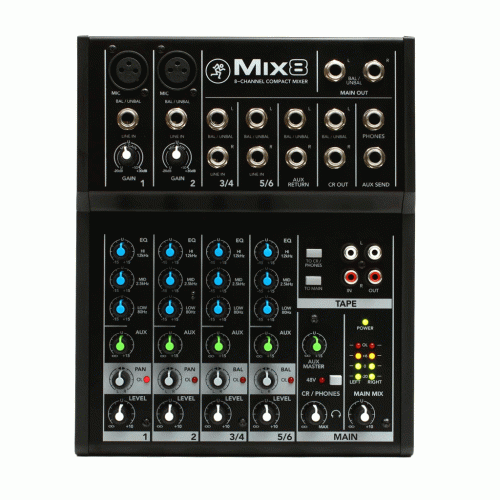 Mackie Mix8 8-channel Compact Mixer - Image 2