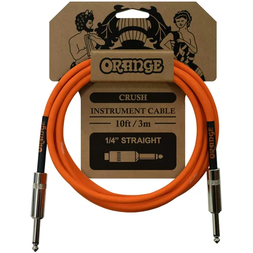 Orange Crush Straight to Straight Instrument Cable - 10 Foot