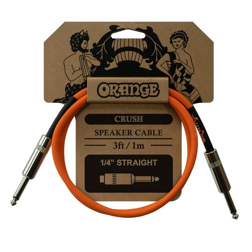 Orange Crush 1/4 Inch - 1/4 Inch Speaker Cable - 3 Foot