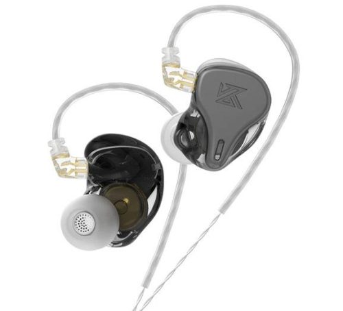 KZ DQ6S 3DD Triple Dynamic Drivers Array In Ear Earphones - Grey