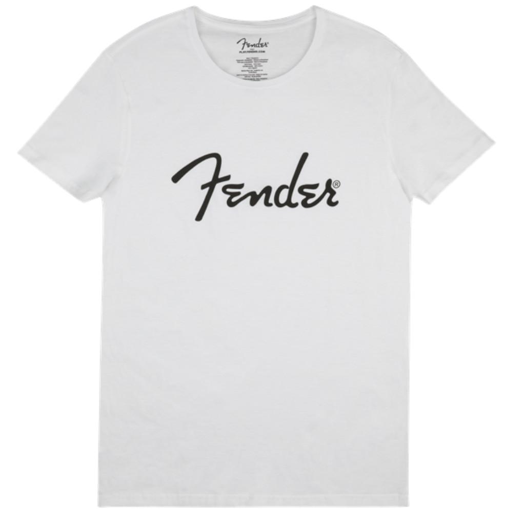 Fender Spaghetti Logo T-Shirt - White - Marshall Music