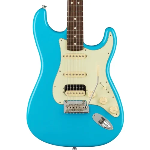 Fender American Professional II Stratocaster Electric Guitar HSS - Rosewood Fingerboard - Miami Blue