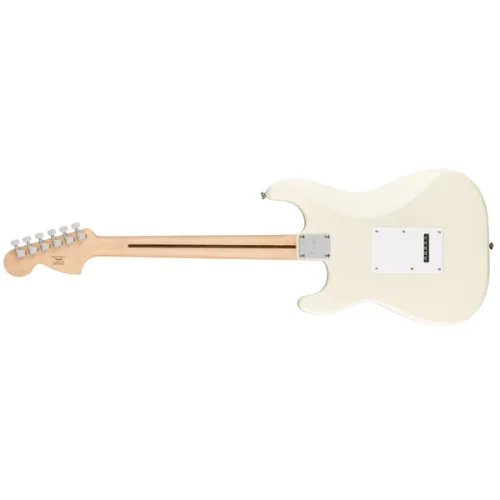 Fender Squier Affinity Series Stratocaster Electric Guitar – Olympic White with Maple Fingerboard - Image 3