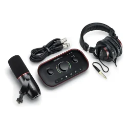 Focusrite Vocaster Two Studio USB-C Podcasting Audio Interface Bundle