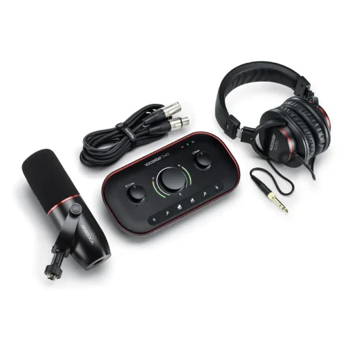 Focusrite Vocaster Two Studio USB-C Podcasting Audio Interface Bundle