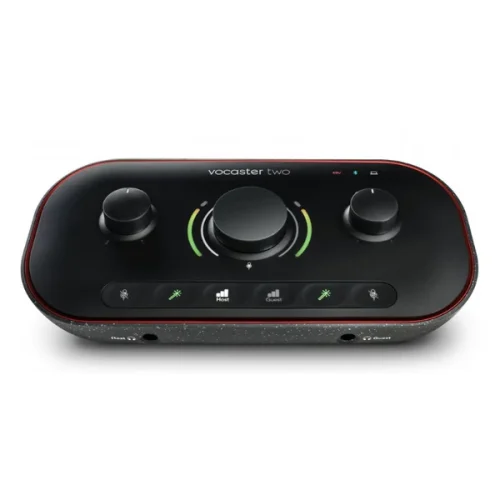 Focusrite Vocaster Two Studio USB-C Podcasting Audio Interface Bundle - Image 2