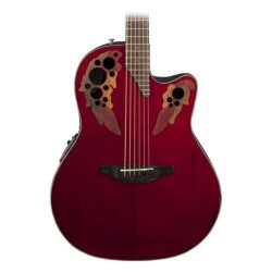 Ovation Celebrity Elite CE44-RR Mid Depth - Ruby Red