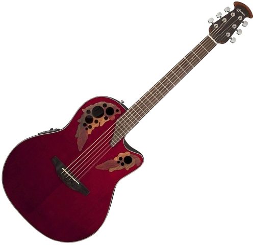 Ovation Celebrity Elite CE44-RR Mid Depth - Ruby Red - Image 2