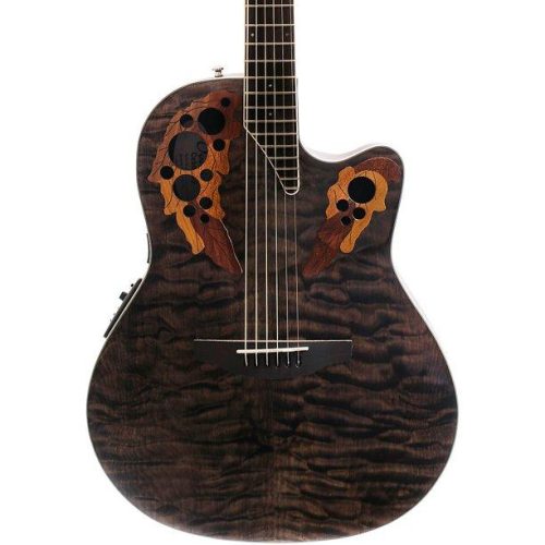 Ovation Celebrity Elite Exotic CE44P-TGE Mid Depth - Dark Tiger Eye