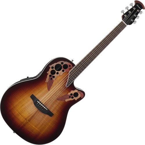 Ovation Celebrity Elite Exotic CE48P-KOAB Super Shallow - Dark Koa Burst - Image 2