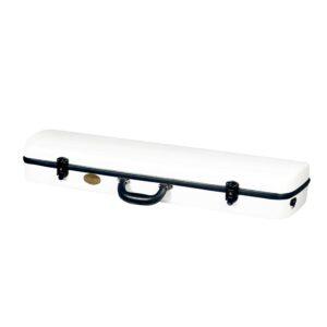 Superior CF-3760W Standard Fiberglass Rectangular Violin Case 4/4 White