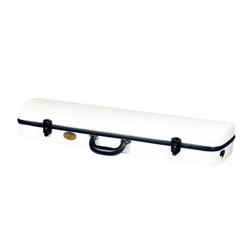 Superior CF-3760W Standard Fiberglass Rectangular Violin Case 4/4 White