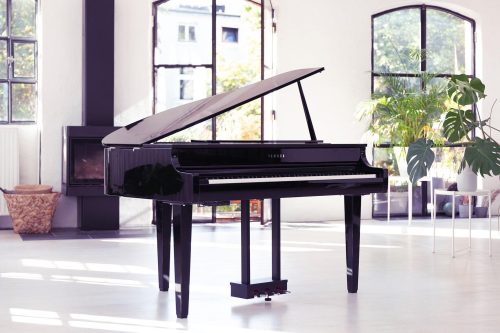 Yamaha CLP-765GP Clavinova Digital Piano with Bench (Black) - Image 2
