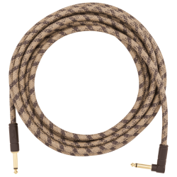 Fender Festival Series Hemp Instrument Cables – Brown Stripe – 18.6′ (5.5m)
