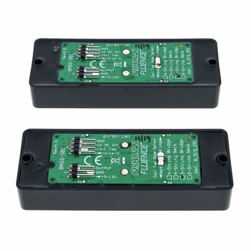 Fishman Fluence Bass Soapbar Pickup 5-String Set - Black Plastic - Image 2