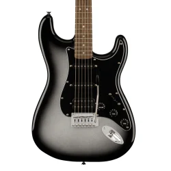 Fender Squier FSR Affinity Series Stratocaster HSS, Laurel Fingerboard, Black Pickguard, Silverburst