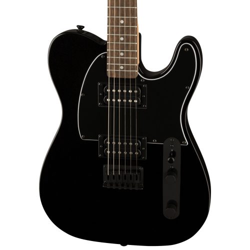 Fender Squier FSR Affinity Series Telecaster HH Electric Guitar Metallic Black w/ Black Pickguard & Hardware