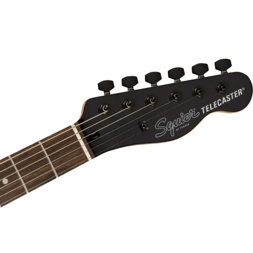 Fender Squier FSR Affinity Series Telecaster HH Electric Guitar Metallic Black w/ Black Pickguard & Hardware - Image 4