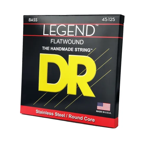 DR Legend Flatwound Bass Strings FL5-45 Medium - 5 String - 45-125