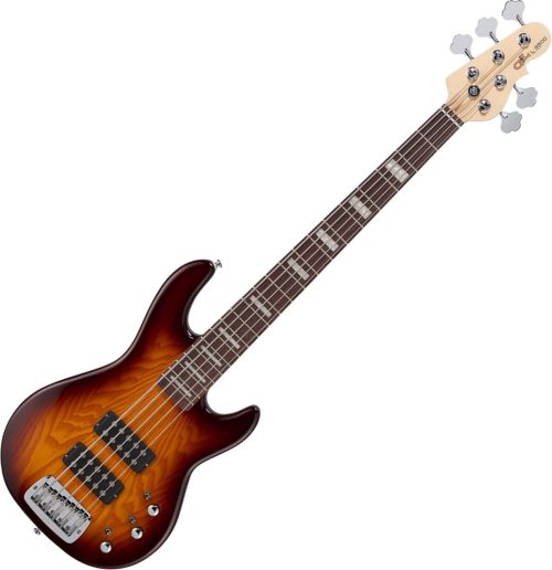 G and L Tribute L-2500 5 String Bass Guitar - Tobacco Sunburst - Image 2