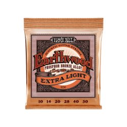 Ernie Ball 2150 Earthwood Phosphor Bronze Extra Light String Set 10-50