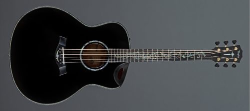 Taylor Custom Grand Symphony Acoustic Electric Guitar, Grand Symphony - Black - Image 2