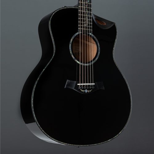 Taylor Custom Grand Symphony Acoustic Electric Guitar, Grand Symphony - Black - Image 4