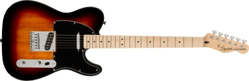 Fender Squier Affinity Telecaster Electric Guitar with Maple Fingerboard - 3-Tone Sunburst - Image 2