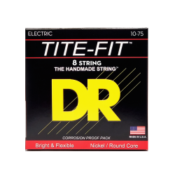 DR Strings TF8-10 Tite Fit Electric Guitar 8 String Set - 0.10-0.75