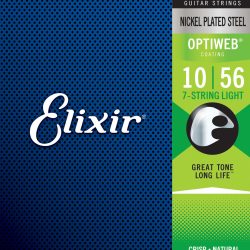 Elixir Optiweb Electric Guitar Strings - .010-.056 Light 7-string