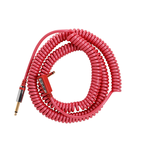 VOX Vintage Coiled Guitar Cable in Red - 9m