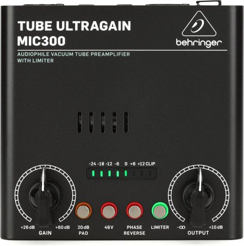 Behringer MIC300 Audiophile Vacuum Tube Preamplifier - Image 2