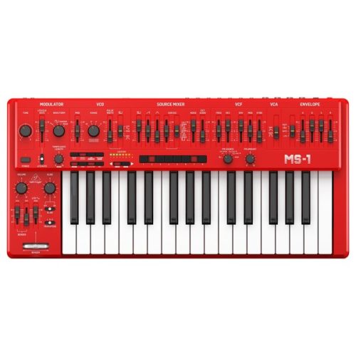Behringer MS-1-RD Analog Synthesizer - Red - Image 2
