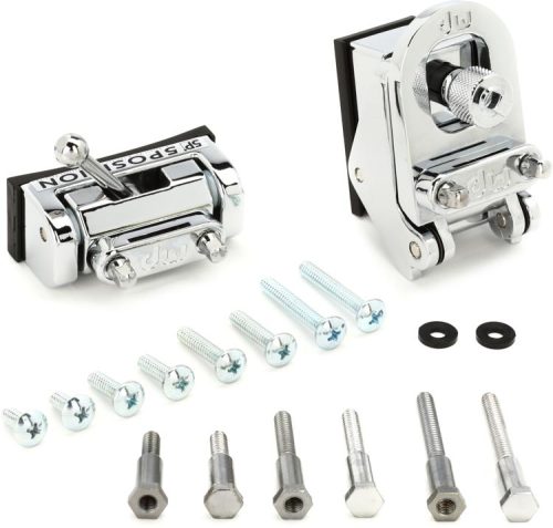 DW MAG Snare Drum Throw Off/Butt Plate Assembly - 5-position - Chrome - Image 2