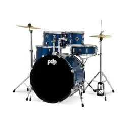 PDP Center Stage 5-piece Kit with Cymbals - Royal Blue Sparkle