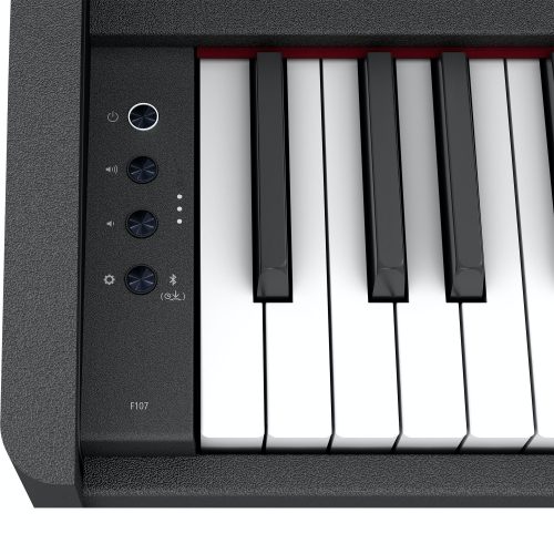 Roland F107 Digital Upright Piano - Black - Image 4