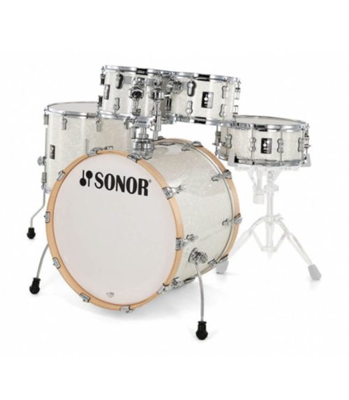 Sonor AQ2 Stage 5-piece Shell Pack with Snare - White Pearl
