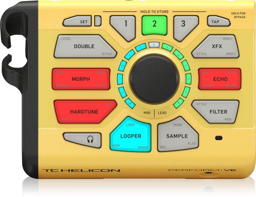 TC Helicon Revolutionary Vocal Manipulator with MIDI-Pitch-Controlled Sampling, Vocal Synth and One-Button Drum Looper - Image 2