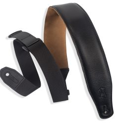 Levy's MRHGS-BLK Garment Leather Guitar Strap - Black