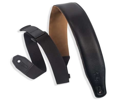 Levy's MRHGS-BLK Garment Leather Guitar Strap - Black