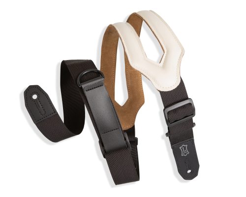Levy's MRHSS-CRM Garment Leather Guitar Strap - Cream