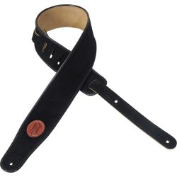 Levy's MSS3 2.5inch Signature Suede Guitar Strap - Black